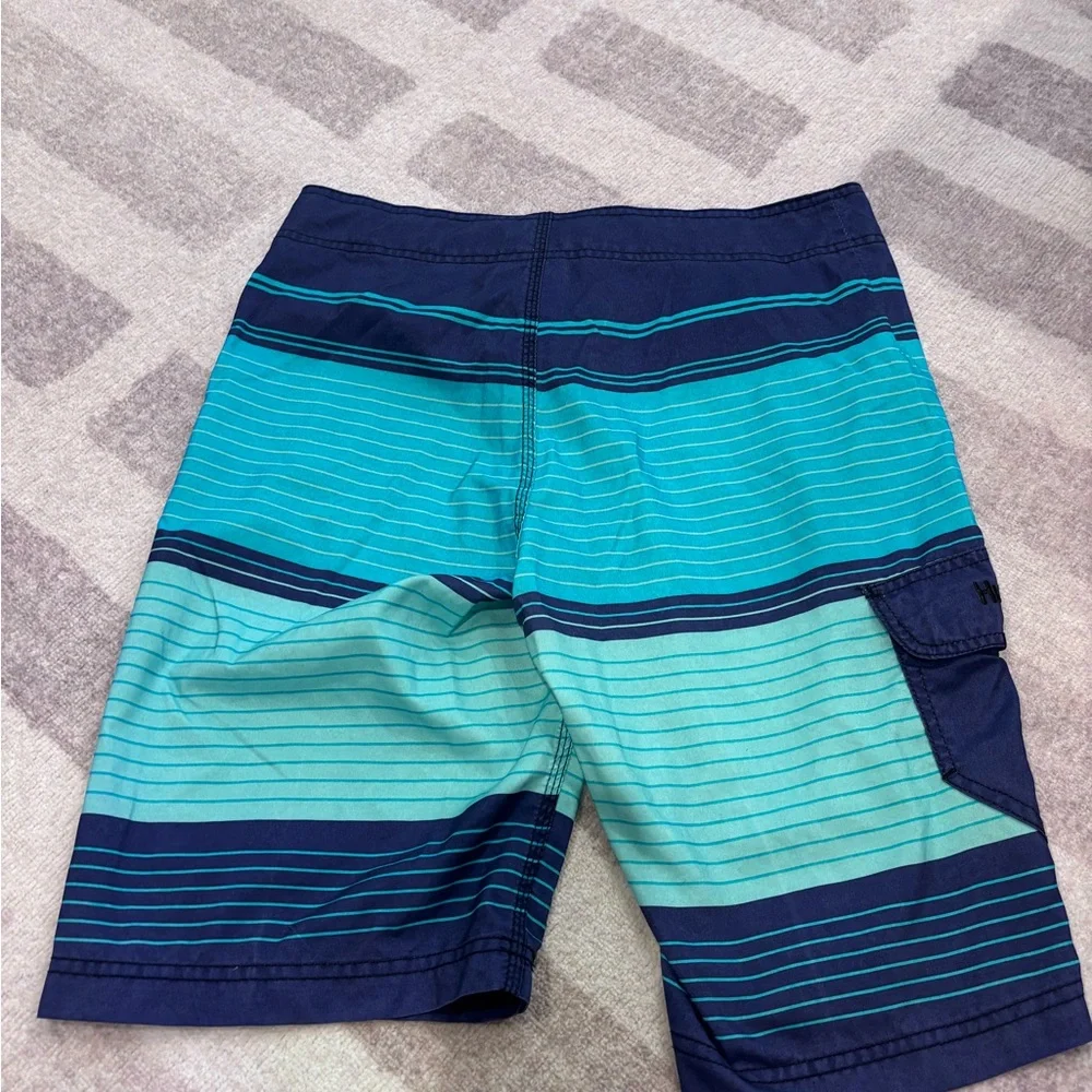 Hurley Men’s Swim Trunks – Size 30 – Multi-Color Blue